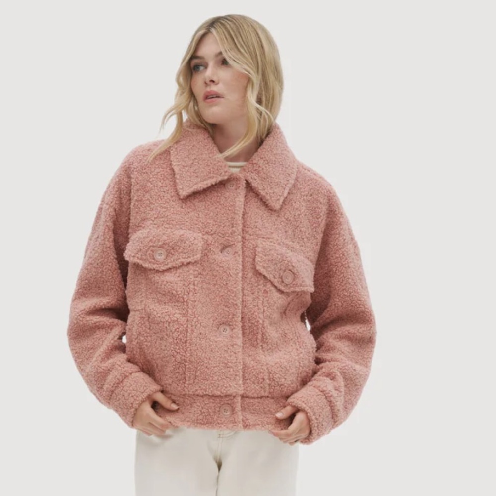 NEW Noize Jackets & Coats Noize Miley Women's Short Length Faux Sherpa